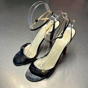 VINTAGE GAROLINI STILETTO SANDALS, SIZE 7.5 N